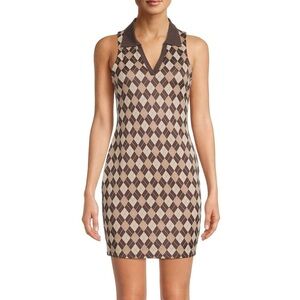 Madden NYC Junior's Sleeveless V-Neck Polo Dress - Size L